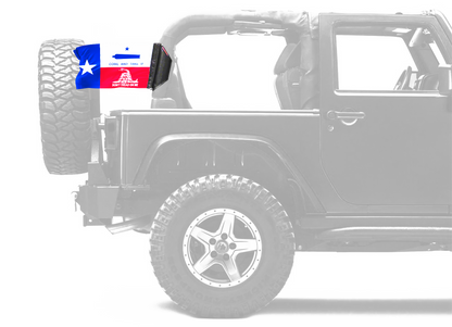 State Flag Texas Don't Tread 12"x18" Forever Wave Flag for Jeep Wrangler JLU 4-Door 2018-Present