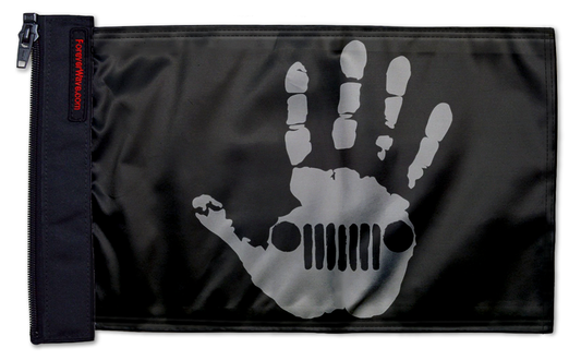 Jeep Wave 12"x18" Forever Wave Flag for Jeep Wrangler JK 2-Door 2007-2018