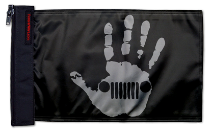 Jeep Wave 12"x18" Forever Wave Flag for Jeep Wrangler JKU 4-Door 2007-2018