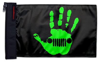 Jeep Wave 12"x18" Forever Wave Flag for Jeep Wrangler JLU 4-Door 2018-Present