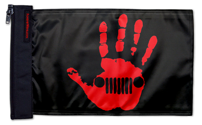 Jeep Wave 12"x18" Forever Wave Flag for Jeep Wrangler JLU 4-Door 2018-Present