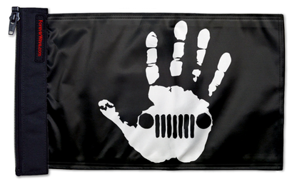 Jeep Wave 12"x18" Forever Wave Flag for Jeep Wrangler JLU 4-Door 2018-Present