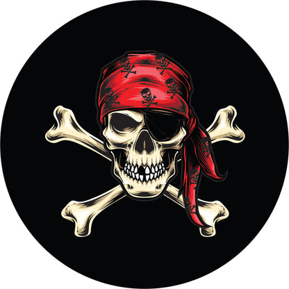 Jolly Roger Skull & Cross Bones Pirate Spare Tire Cover