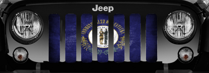 Kentucky Grunge State Flag Grille Insert