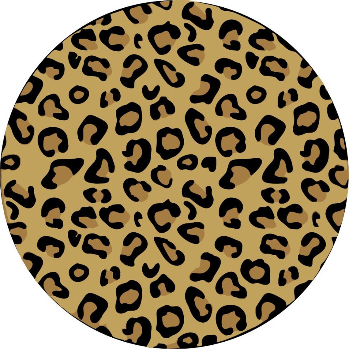 Traditional Colored Leopard Animal Print