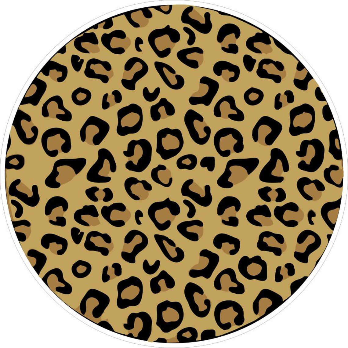 Traditional Colored Leopard Animal Print