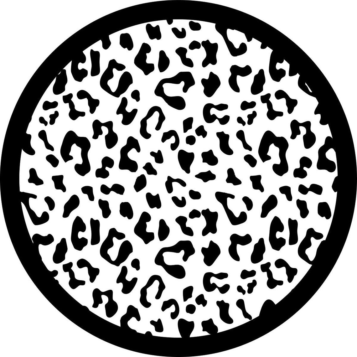 Leopard Print Spare Tire Cover