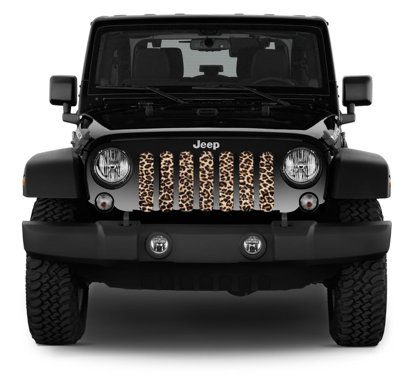 Leopard Print Jeep Grille Insert