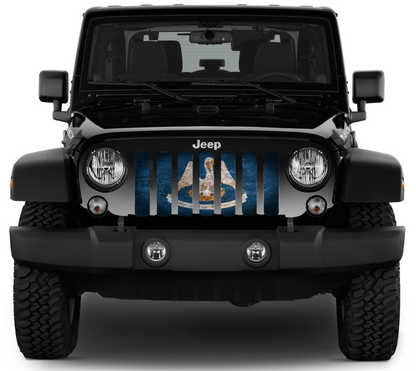 Louisiana Grunge State Flag Grille Insert