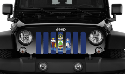 Maine State Flag Grille Insert