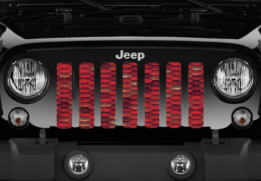 Mermaid Scales Red Grille Insert