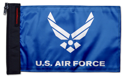 Air Force Blue12"x18" Forever Wave Flag for Jeep Wrangler JLU 4-Door 2018-Present