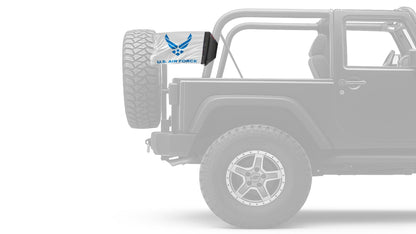 Air Force White12"x18" Forever Wave Flag for Jeep Wrangler JK 2-Door 2007-2018