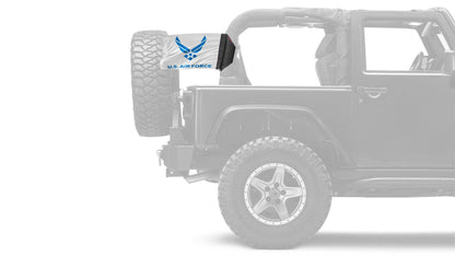 Air Force White12"x18" Forever Wave Flag for Jeep Wrangler JLU 4-Door 2018-Present