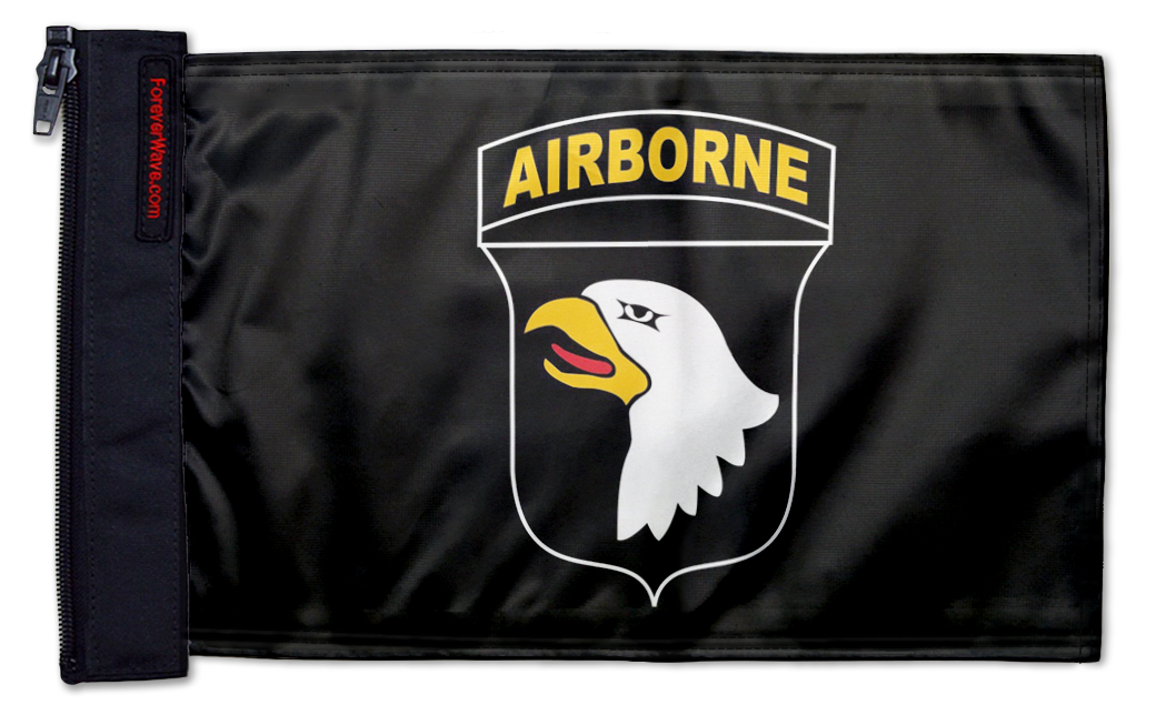 Airborne 101st Division 12"x18" Forever Wave Flag for Jeep Wrangler JK 2-Door 2007-2018