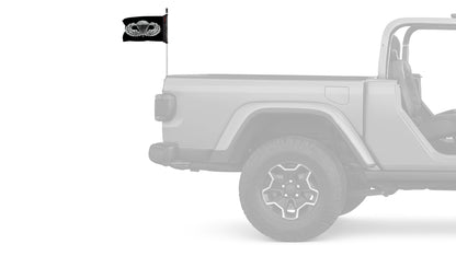 Airborne 12"x18" Forever Wave Flag for Jeep Wrangler JLU 4-Door 2018-Present