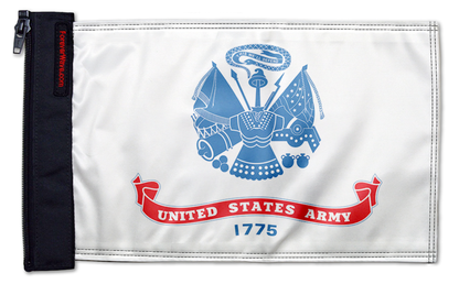 Army 12"x18" Forever Wave Flag for Jeep Wrangler JLU 4-Door 2018-Present