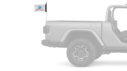 Army 12"x18" Forever Wave Flag for Jeep Wrangler JLU 4-Door 2018-Present
