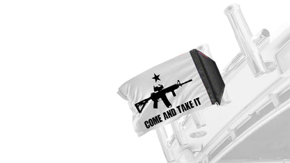 Gonzales Machine Gun 12"x18" Forever Wave Flag