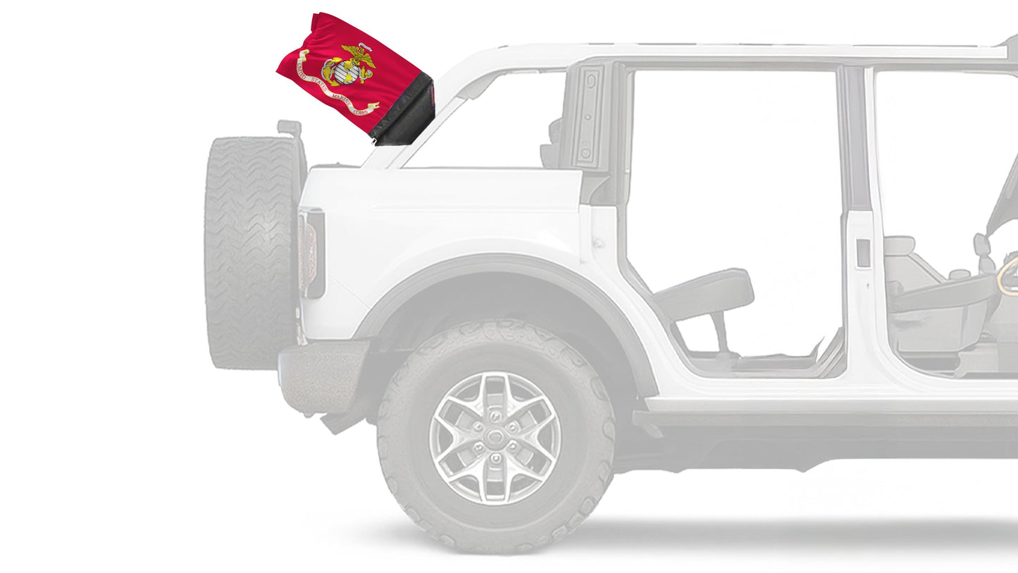 Marines 12"x18" Forever Wave Flag