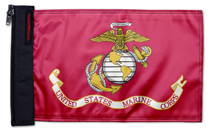 Marines 12"x18" Forever Wave Flag for Jeep Wrangler JLU 4-Door 2018-Present
