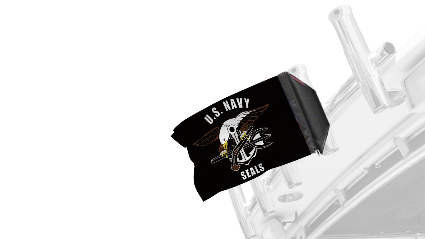 Navy Seals 12"x18" Forever Wave Flag