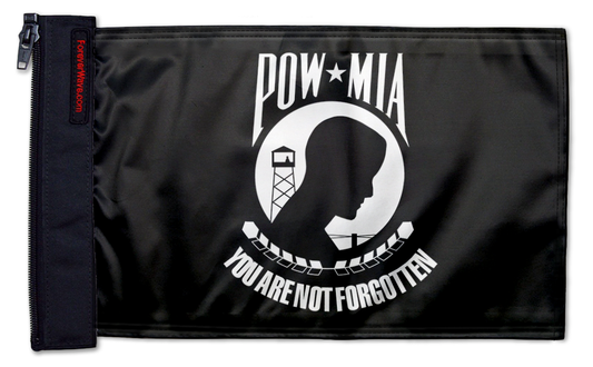 POW MIA 12"x18" Forever Wave Flag for Jeep Wrangler LJ 2003-2006