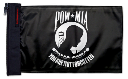 POW MIA 12"x18" Forever Wave Flag for Jeep Wrangler JKU 4-Door 2007-2018