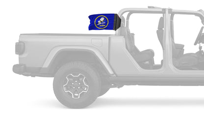 Navy Seabees 12"x18" Forever Wave Flag