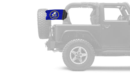 Navy Seabees 12"x18" Forever Wave Flag