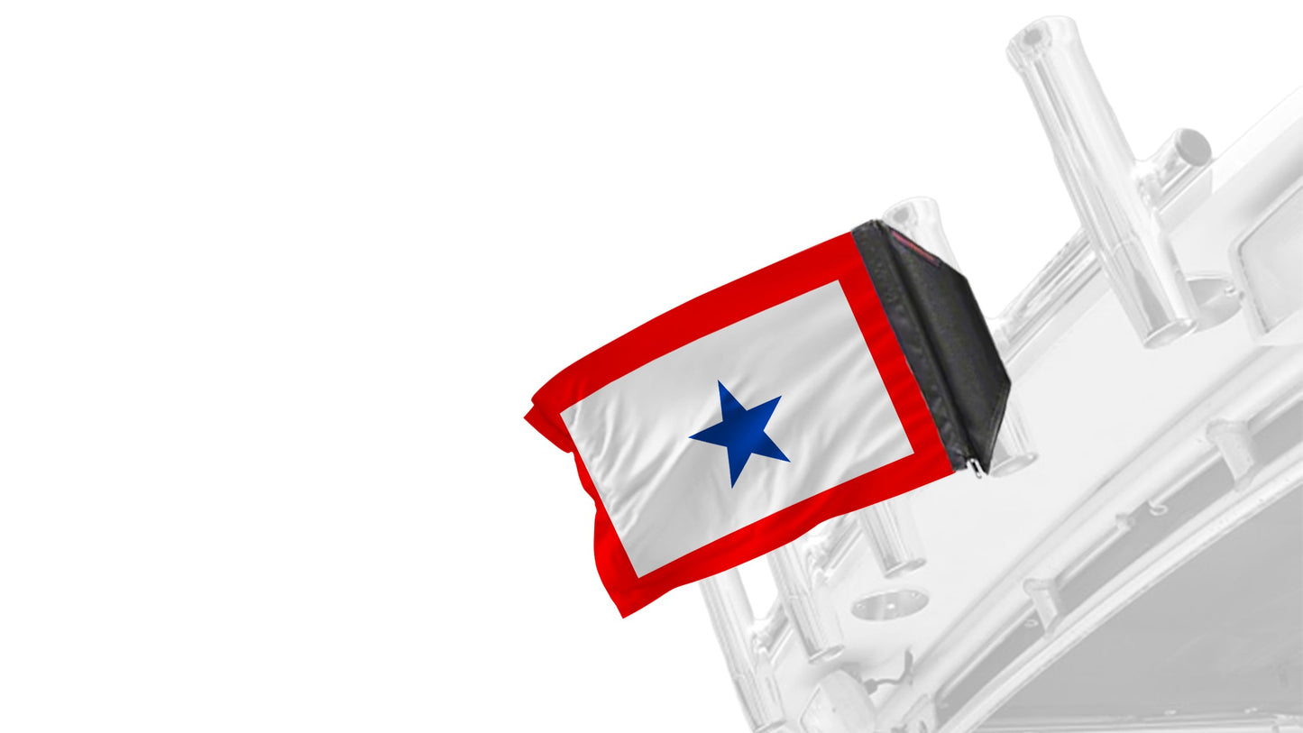Service Flag Blue Star12"x18" Forever Wave Flag