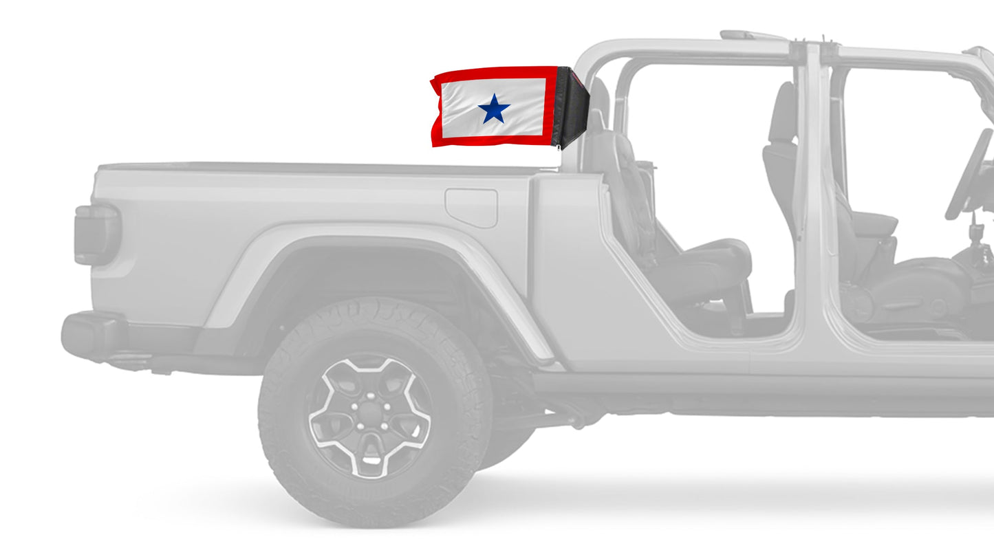 Service Flag Blue Star12"x18" Forever Wave Flag