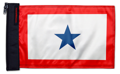 Service Blue Star12"x18" Forever Wave Flag for Jeep Wrangler JKU 4-Door 2007-2018
