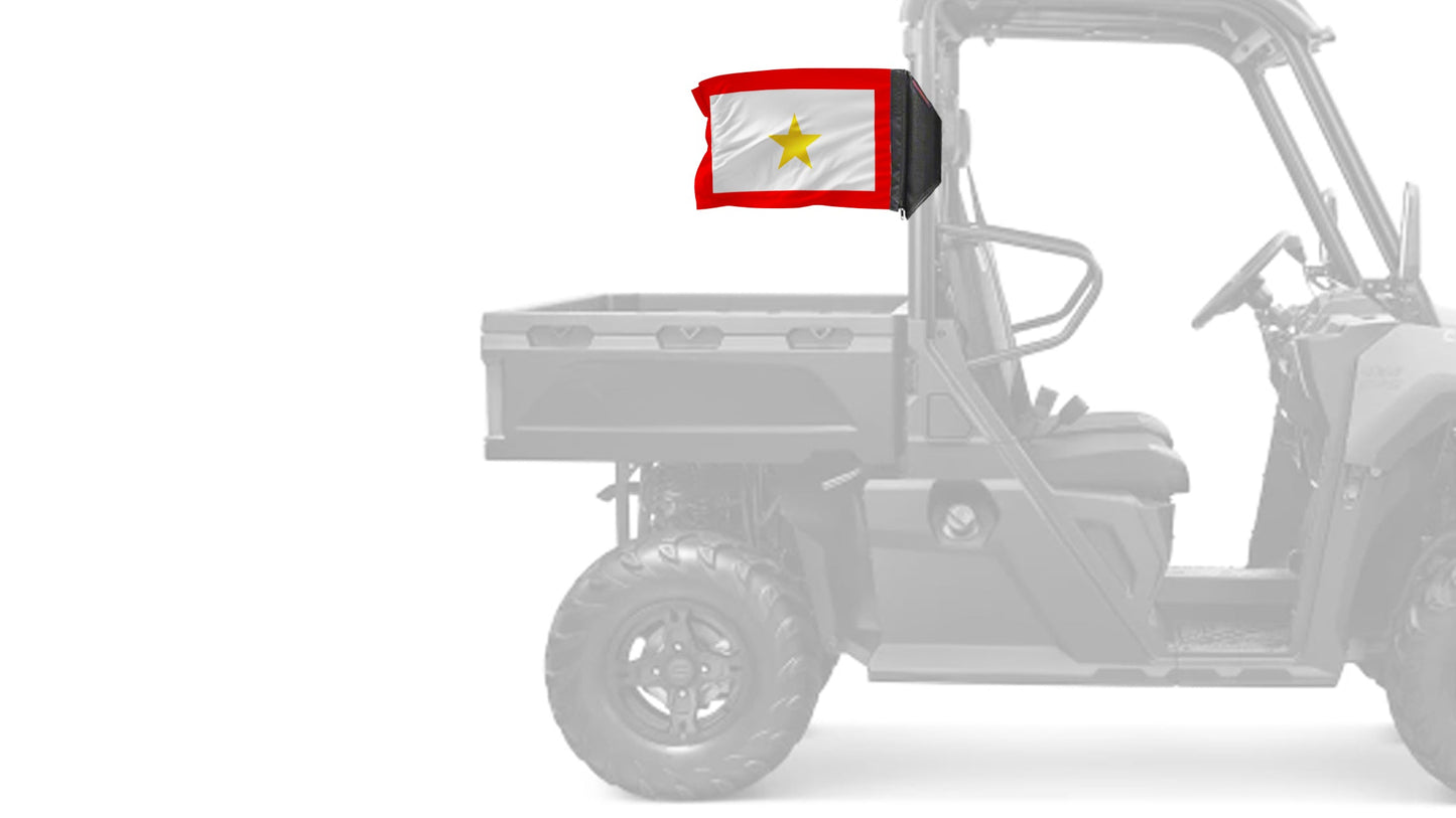 Service Flag Gold Star12"x18" Forever Wave Flag