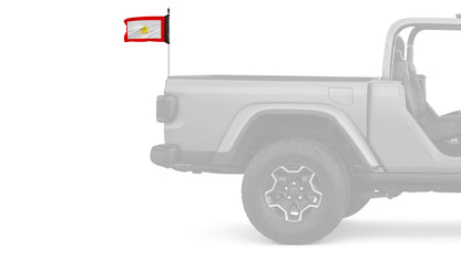 Service Gold Star12"x18" Forever Wave Flag for Jeep Wrangler JLU 4-Door 2018-Present