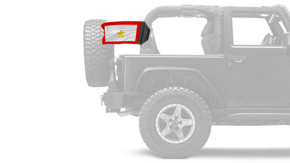 Service Gold Star12"x18" Forever Wave Flag for Jeep Wrangler JLU 4-Door 2018-Present