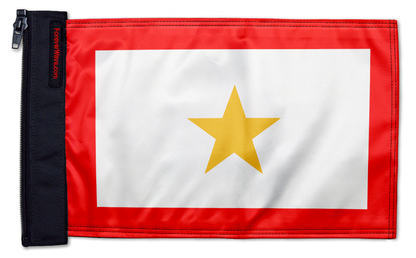 Service Gold Star12"x18" Forever Wave Flag for Jeep Wrangler JLU 4-Door 2018-Present