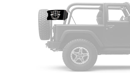 Special Forces 12"x18" Forever Wave Flag for Jeep Wrangler JL 2-Door 2018-Present