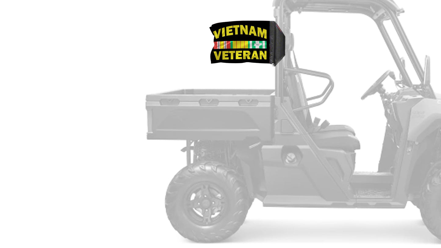 Vietnam Veteran 12"x18" Forever Wave Flag