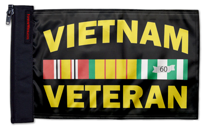 Vietnam Veteran 12"x18" Forever Wave Flag for Jeep Wrangler JL 2-Door 2018-Present