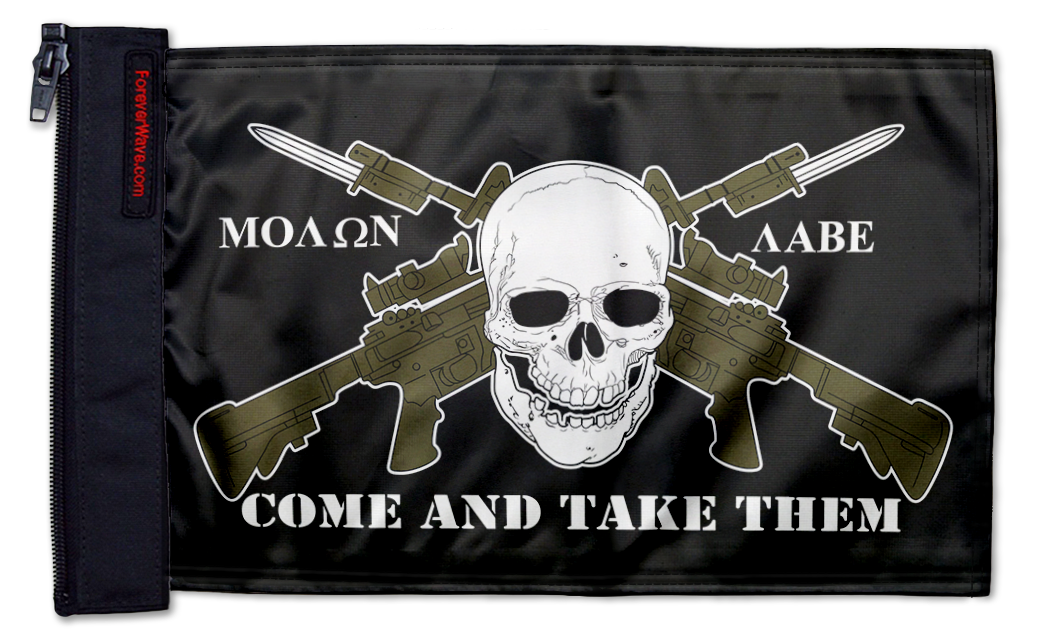 Molan Labe 12"x18" Forever Wave Flag for Jeep Wrangler JLU 4-Door 2018-Present