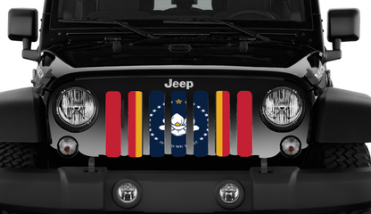 Mississippi State Flag Grille Insert