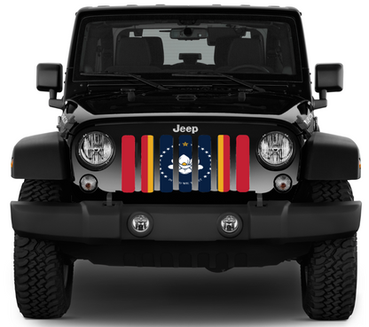 Mississippi State Flag Grille Insert