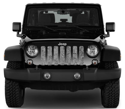 Moab Topography Map Canyon Lands Gray Grille Insert