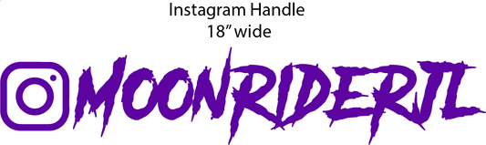 Moonrider Instagram Handle- Single Side