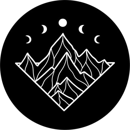 Mountains with Moon Phases