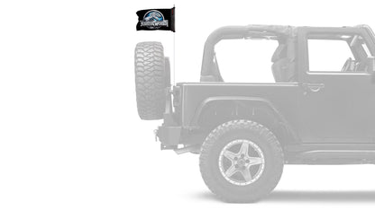 Jurassic World 12"x18" Forever Wave Flag for Jeep Wrangler YJ 1986-1995