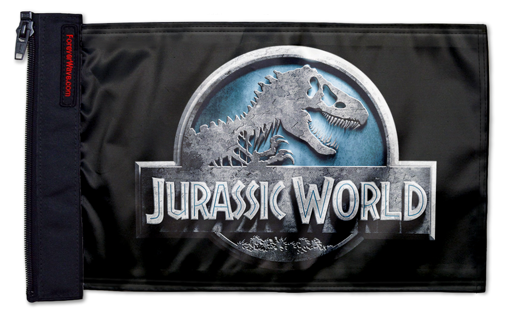 Jurassic World 12"x18" Forever Wave Flag for Jeep Wrangler JKU 4-Door 2007-2018