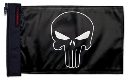 Punisher 12"x18" Forever Wave Flag for Jeep Wrangler JLU 4-Door 2018-Present
