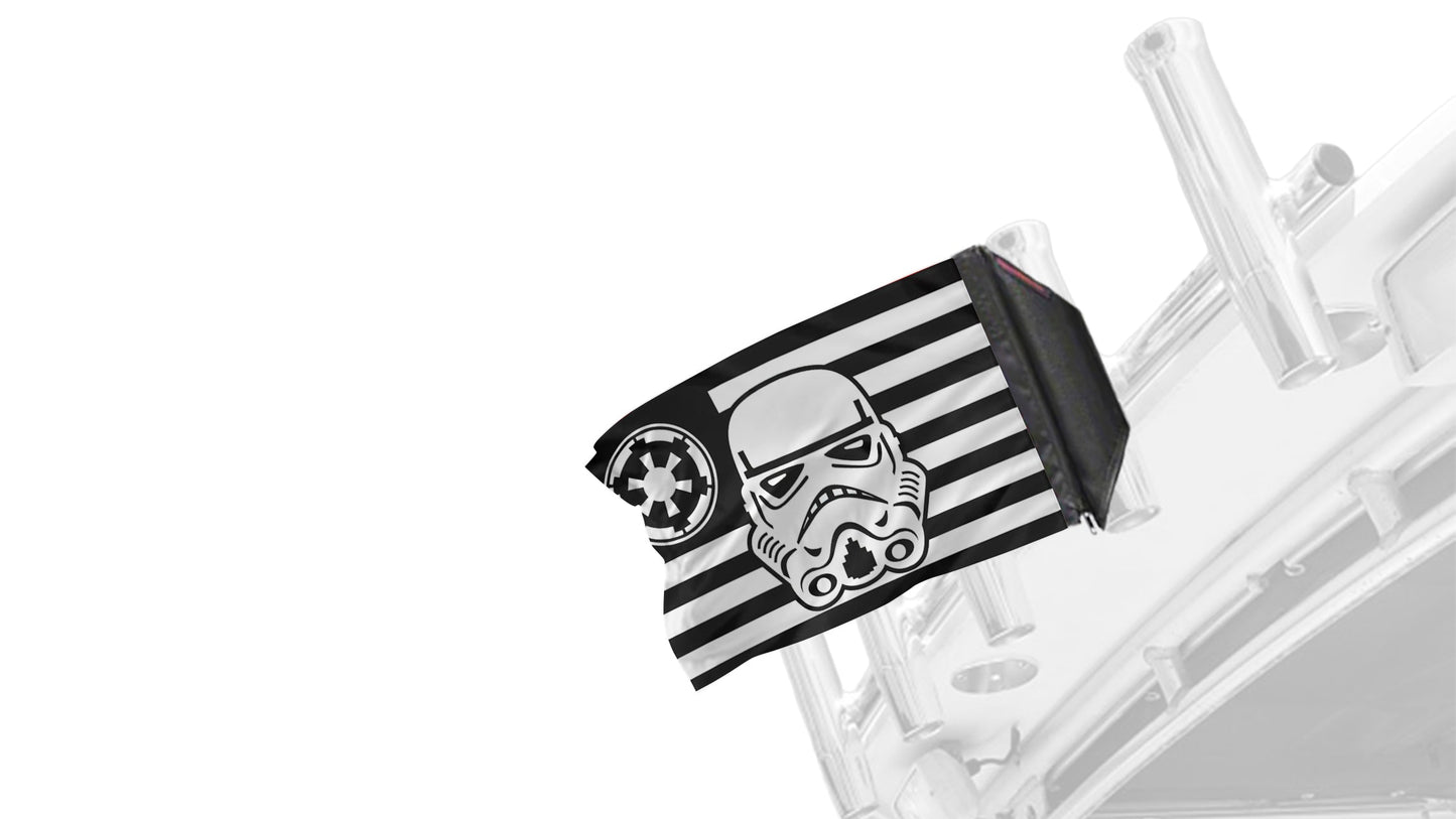 Star Wars Stormtrooper Imperial 12"x18" Forever Wave Flag
